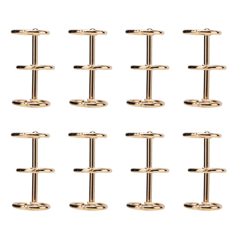 Gold Electroplated Loose Leaf Binding Rings For DIY Notebook Calendar Storage - Image 3