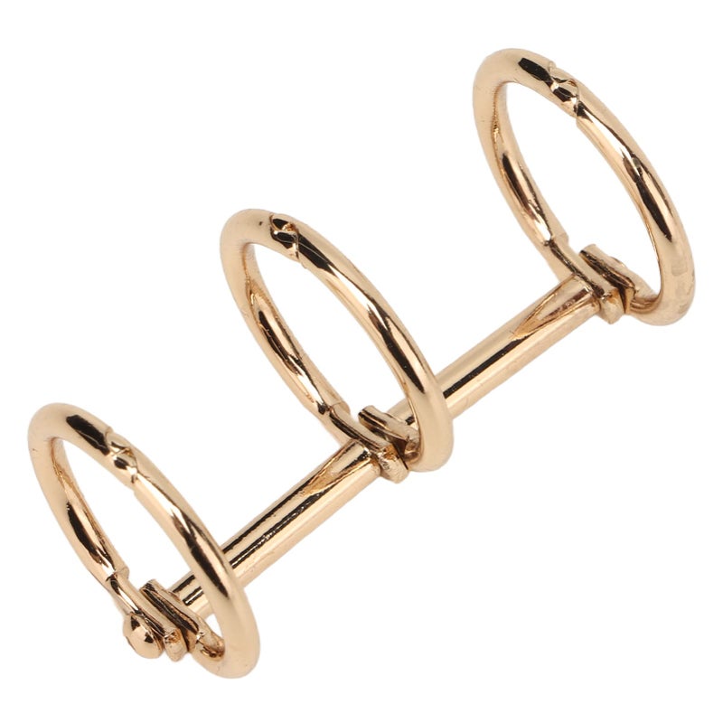 Gold Electroplated Loose Leaf Binding Rings For DIY Notebook Calendar Storage - Image 4
