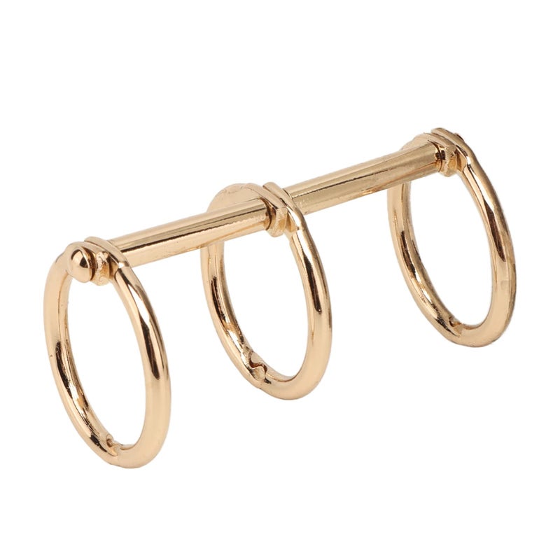 Gold Electroplated Loose Leaf Binding Rings For DIY Notebook Calendar Storage - Image 5