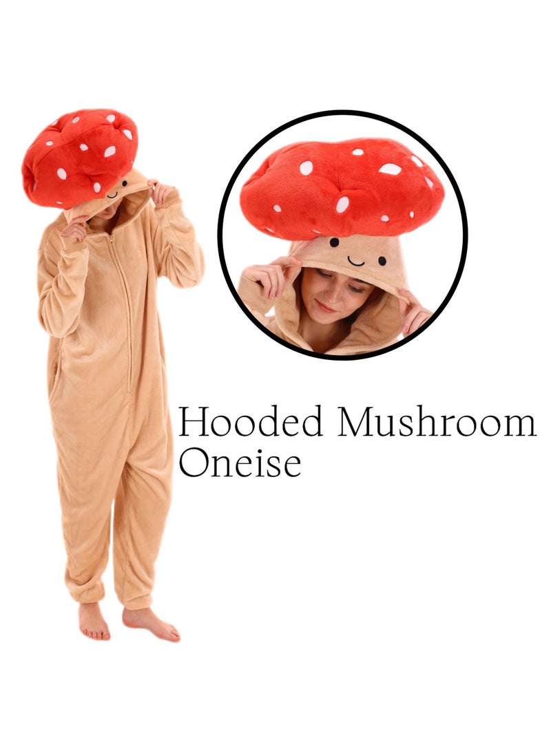 Snug Fit Unisex Adult Onesie Pajamas,  Cosplay Animal One Piece Halloween Costume Sleepwear Homewear  - Image 2