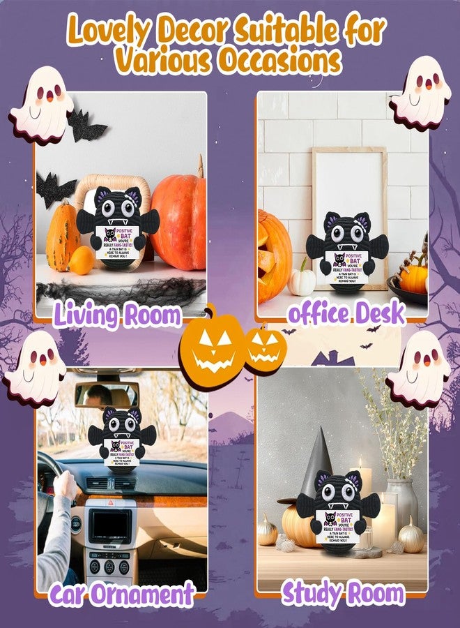 AICHPVOY Handmade Positive Crochet Bat Doll Birthday Gifts for Women Men Friends Couples Unique Gifts for Her Him Inspirational Cute Desk Emotional Crochet Room Decor for Women - Image 4