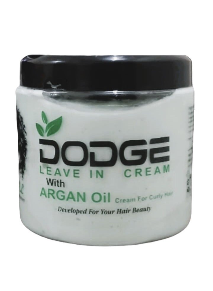 Dodge Leave In Cream with Argan Oil Cream For Curly Hair 250gm - Image 1
