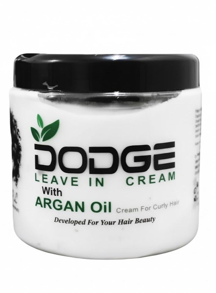 دودج كريم يُترك على الشعر مع زيت الأرغان للشعر المجعد 250 غرام - Image 1