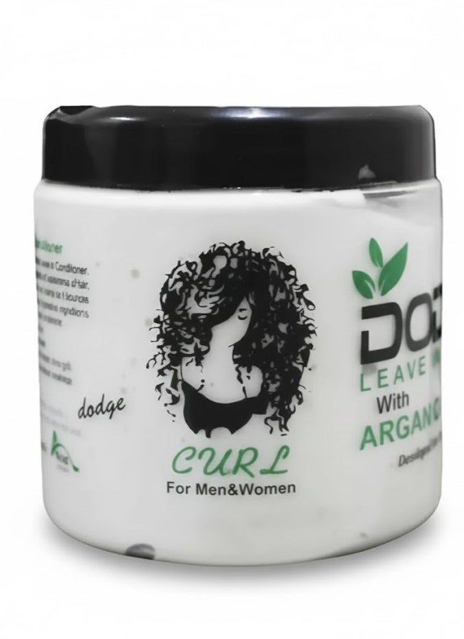 دودج كريم يُترك على الشعر مع زيت الأرغان للشعر المجعد 250 غرام - Image 2