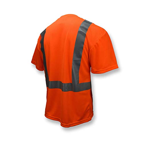 Radians ST11-2POS-3X Industrial Safety Shirt Short Sleeve, Orange - Image 2