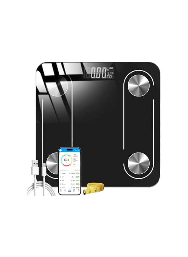 PROMASS Smart Scale with Bluetooth, promass Body Fat Scale, Wireless Digital Bathroom Scale, 12 Measurements, Weight/Body Fat/BMI, Fitness Body Composition Analysis, lbs/kg - Image 2