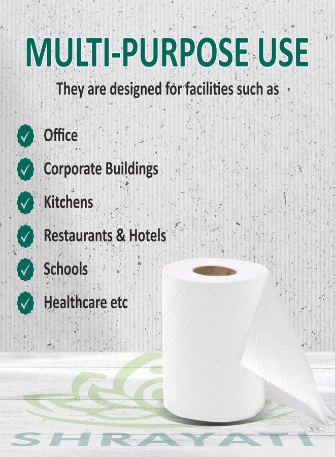 Shrayati Toilet Paper Roll, Pack of 12 Rolls, Ultra Soft 2 Ply Biodegradable Toilet Paper, Non-Clogging Super Absorbent Toilet Roll, 225 Pulls Per Roll - Image 4