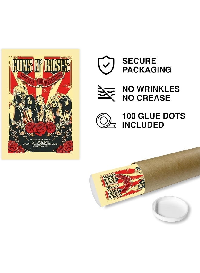 CodersParadise Pack of 6 - Rockband Wall Posters 8x12 inch (A4 Size) Included Glue dots Wall Decor Posters Wall Art For Bedroom, Living room, Office - Image 3