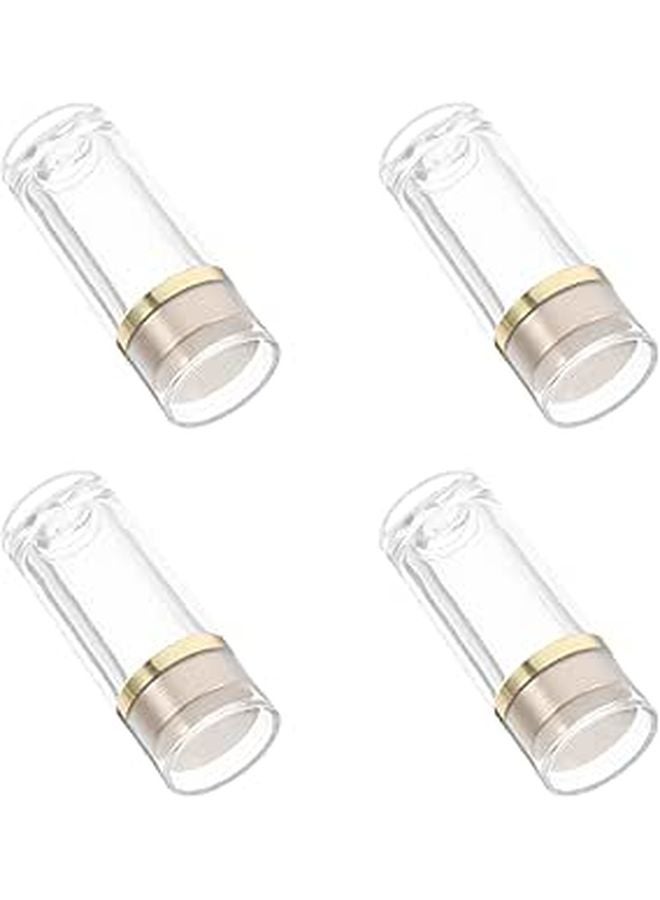 4pcs 10ml Plastic Reagent Bottles with Dual Layer Lids for Travel Medicine Skin Care and Lab - Image 1