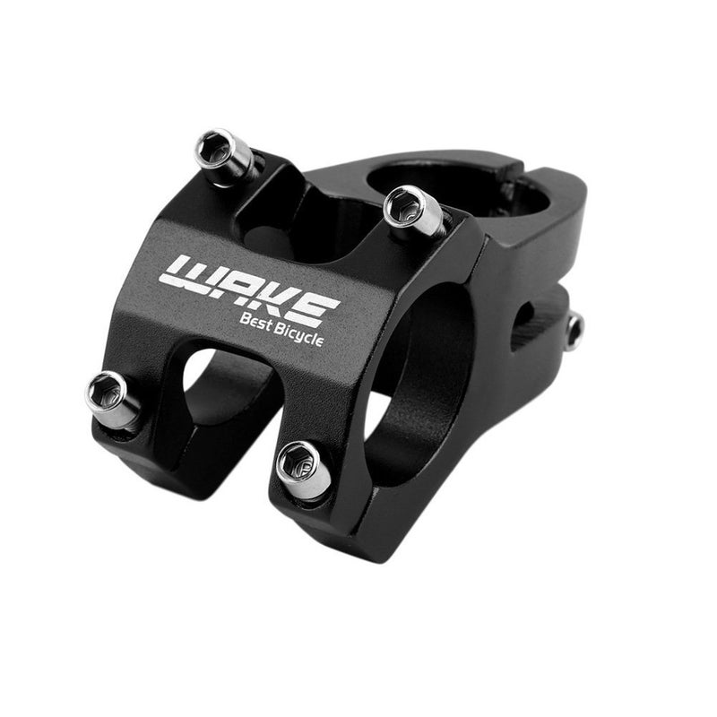 WAKE Bike Stem 31.8 Ã— 45mm WAKE Mountain Bike Stem Bicycle Handlebar Stem Suitable for BMX MTB Road Bike (Aluminum Alloy, Adjustable, Black) - Image 1