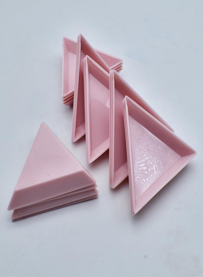BCQLI 20pcs Triangle Bead Sorting Trays, Magical Tray for Rhinestones for Flipping Flatback Rhinestones (Pink) - Image 3