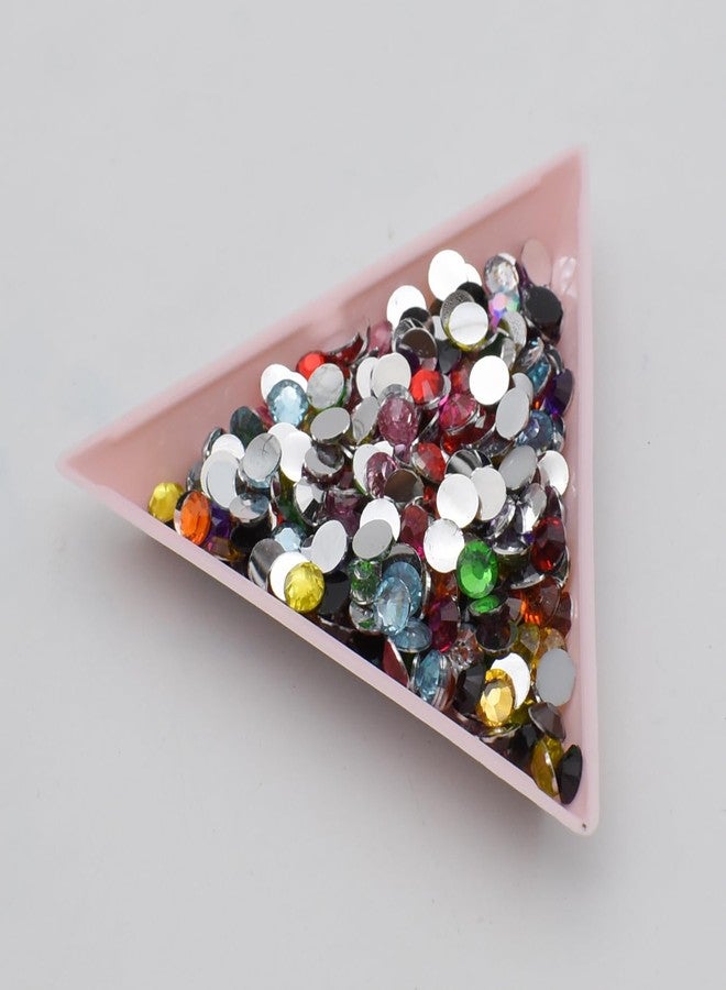 BCQLI 20pcs Triangle Bead Sorting Trays, Magical Tray for Rhinestones for Flipping Flatback Rhinestones (Pink) - Image 2