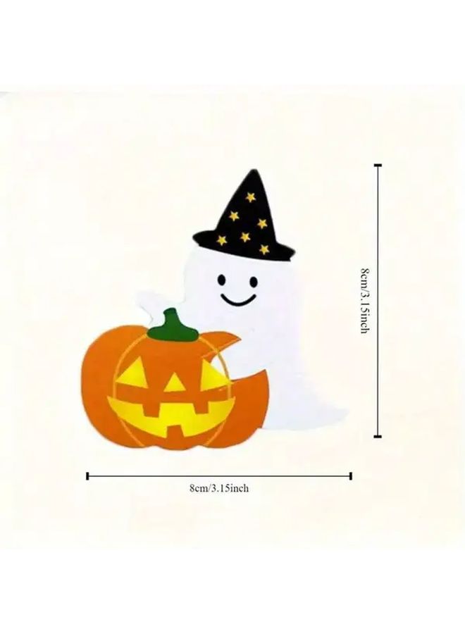 Halloween Pumpkin Lollipop Decorations Happy Halloween Paper Party Supplies DIY Crafts Style 1 - Image 3