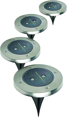 IdeaWorks All Weather Resistant, Rust Resistant, Stainless Steel In Ground Solar Stake Pathway and Garden Bed LED - Image 1