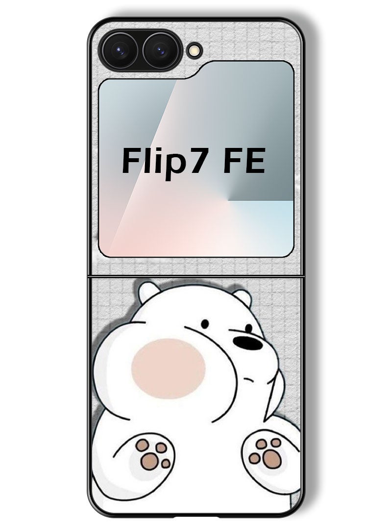 Theodor Case Compatible with Samsung Galaxy Z Flip 7 FE 6.7 Inch Protection Shockproof Bumper Cover Dont touch (3) - Image 1