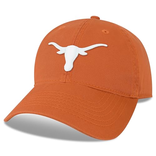 Legacy NCAA Officially Licensed Baseball Hat Texas Longhorns Lightweight Cap for Men Women Relaxed Twill Adjustable EZA Texas Orange One Size Fits Most Adjustable Fabric Closure - Image 1