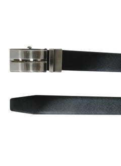 LAVERI LEATHER GENUINE LEATHER 35 MM FORMAL  BLACK AND BROWN BELT FOR MENS WITH AUTO LOCK BUCKLE  - Image 5