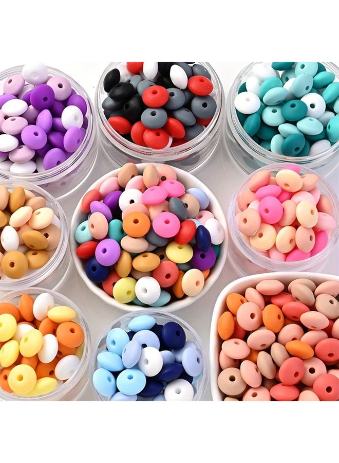 40pcs 6x12mm Purple Flat Silicone Beads For DIY Jewelry Bracelets Necklaces - Image 4