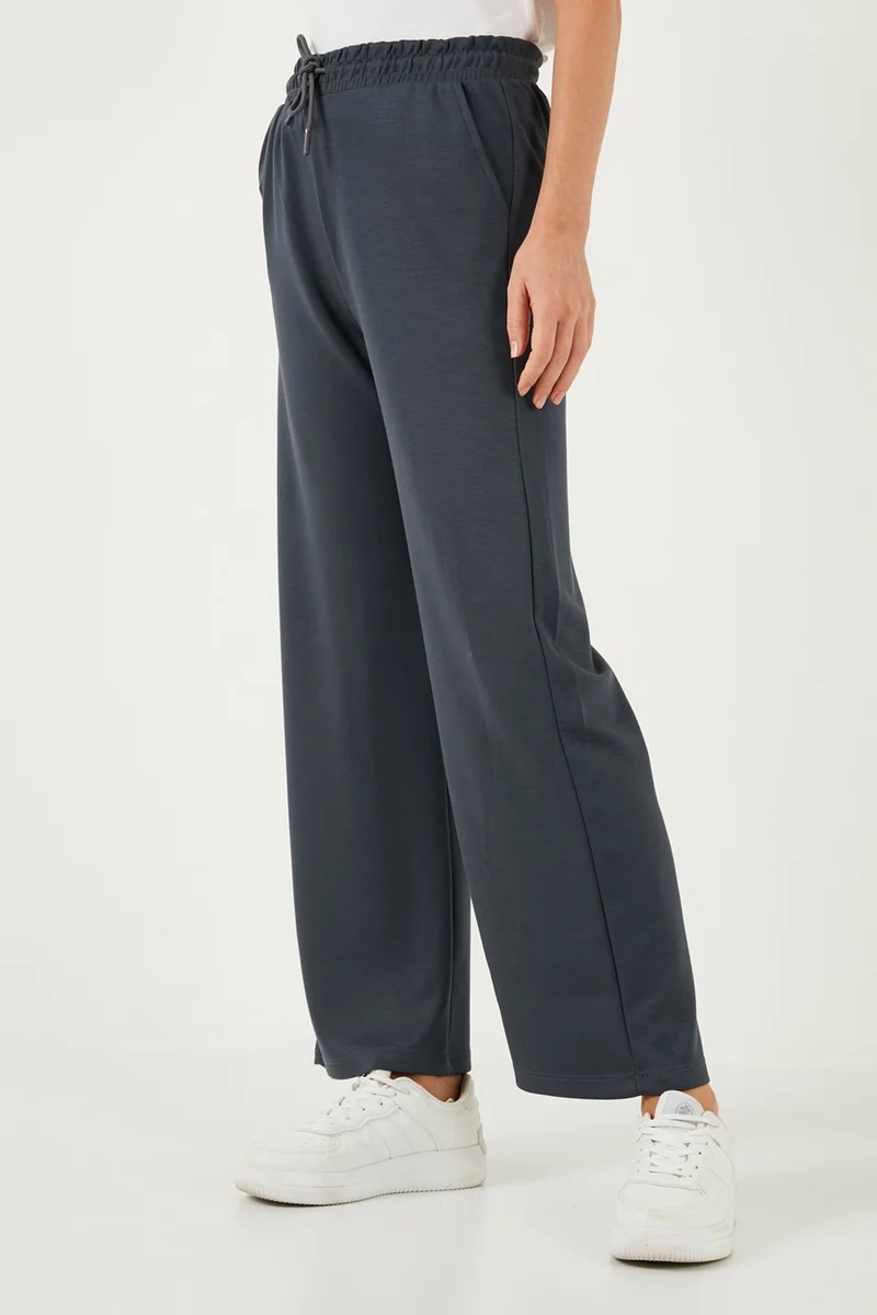 Lela Stretch Wide Leg Regular Fit Oysho Fabric Sweatpants Women's Sweatpants 5865881