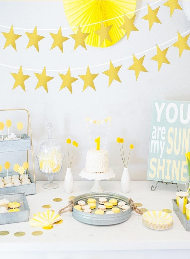ldyllicStyle Star Cutouts, 11Inch Gold Star Cutouts, 24Pcs Double Printed Star Cardboard Cutout, Glitter Large Paper Star Decorations for Graduation Classroom Wall Wedding Movie Night Bulletin Board Party Supplies - Image 4
