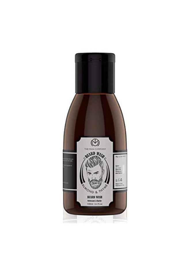 The Man Company - Beard Wash & Shampoo For Beard Softener With Almond And Thyme Essential Oils -100Ml - Image 1