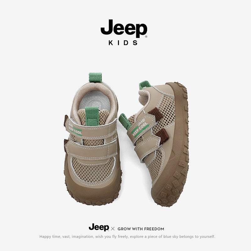 Jeep Jeep Boys' Shoes Summer Children'S Mesh Shoes Kindergarten Baby Shoes Soft Sole Lightweight Summer - Image 3