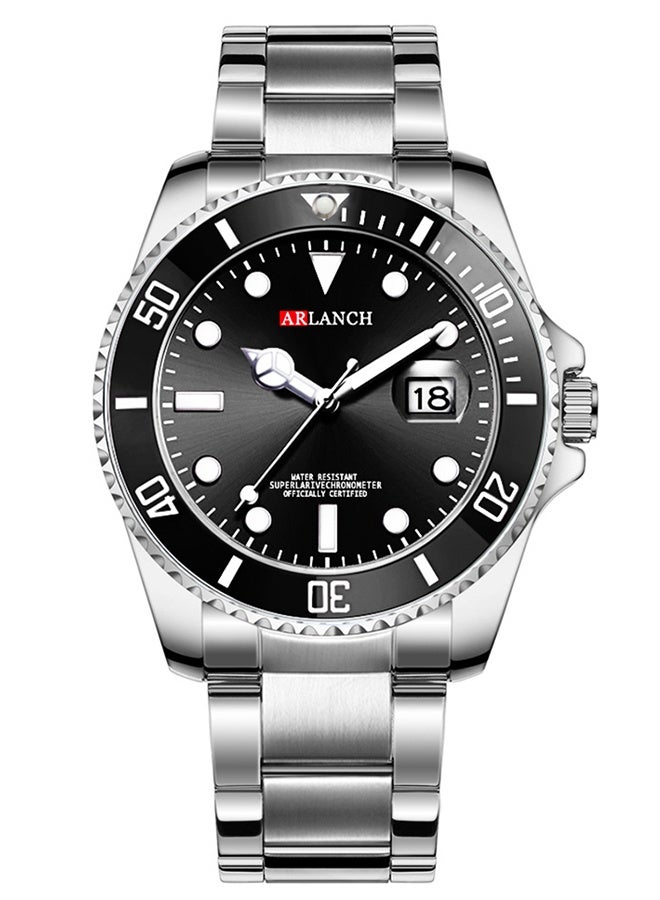 ARLANCH Watches For Men Analog Mens Watch 40Mm Large Face Easy Read Stainless Steel Business Watch Luminous Classic Luxury 30M Waterproof Mens Wrist Watches - Image 3