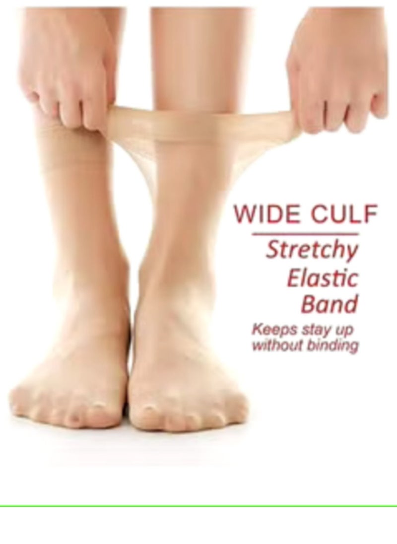 Generic - bundle of two transparent ankle high nylon voile socks - Image 1