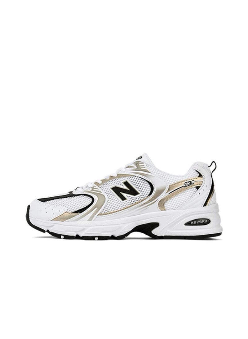 New Balance New Balance 530 Casual Colorblock Sneakers White/Gold/Black  - Image 3