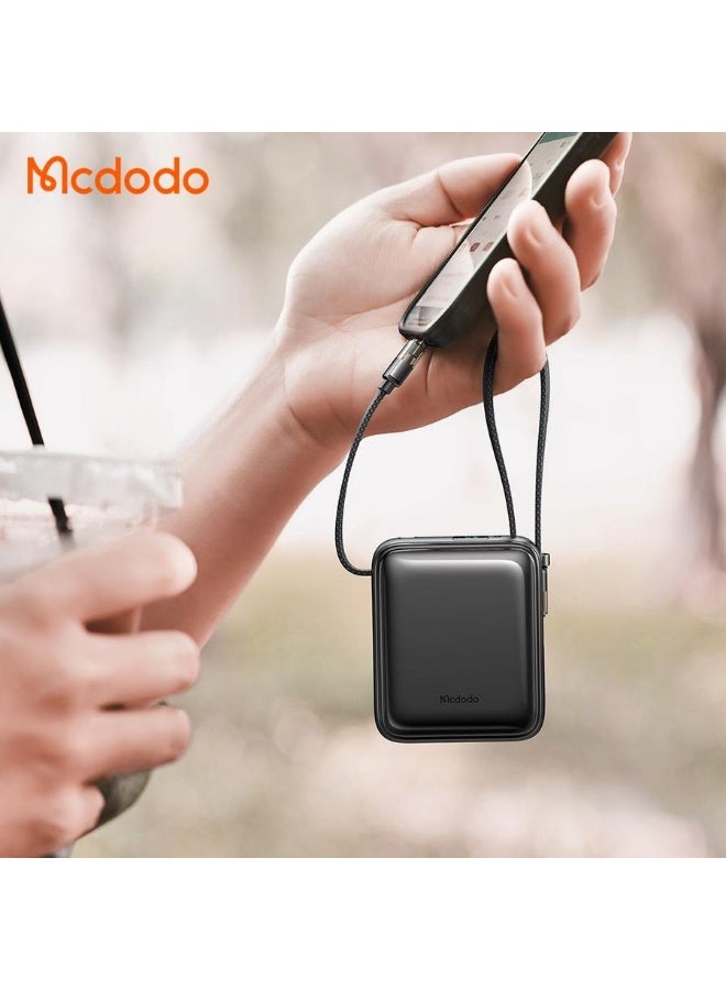 Mcdodo MC-2550 PowerBank Mini 10.000mah Fast Charging 22.5W Power Bank Built in Cable iP Android - Image 2