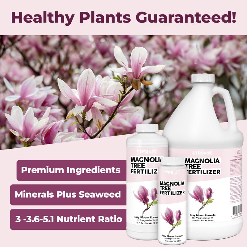 TPS NUTRIENTS Magnolia Tree Fertilizer â€“ Liquid Magnolia Tree Plant Food for Beautiful Blooms & Healthy Growth, 32 oz - Image 2