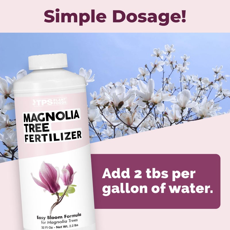TPS NUTRIENTS Magnolia Tree Fertilizer â€“ Liquid Magnolia Tree Plant Food for Beautiful Blooms & Healthy Growth, 32 oz - Image 3