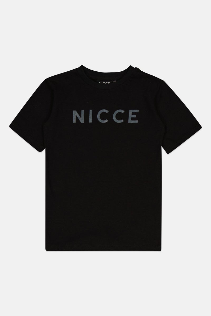 Nicce Kids Boy 3 Pieces Brand Logo Sweatshirt And Sweatpants Set, Multicolor - Image 2