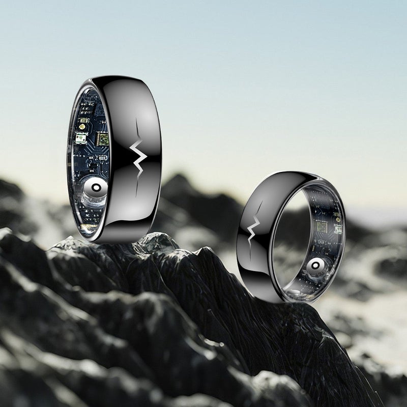 New Q520 Smart Ring Ecg Heart Rate True Blood Oxygen Thermometer Step Waterproof Men'S Ring - Image 2