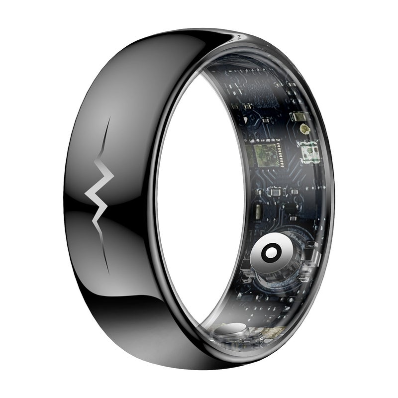 New Q520 Smart Ring Ecg Heart Rate True Blood Oxygen Thermometer Step Waterproof Men'S Ring - Image 1