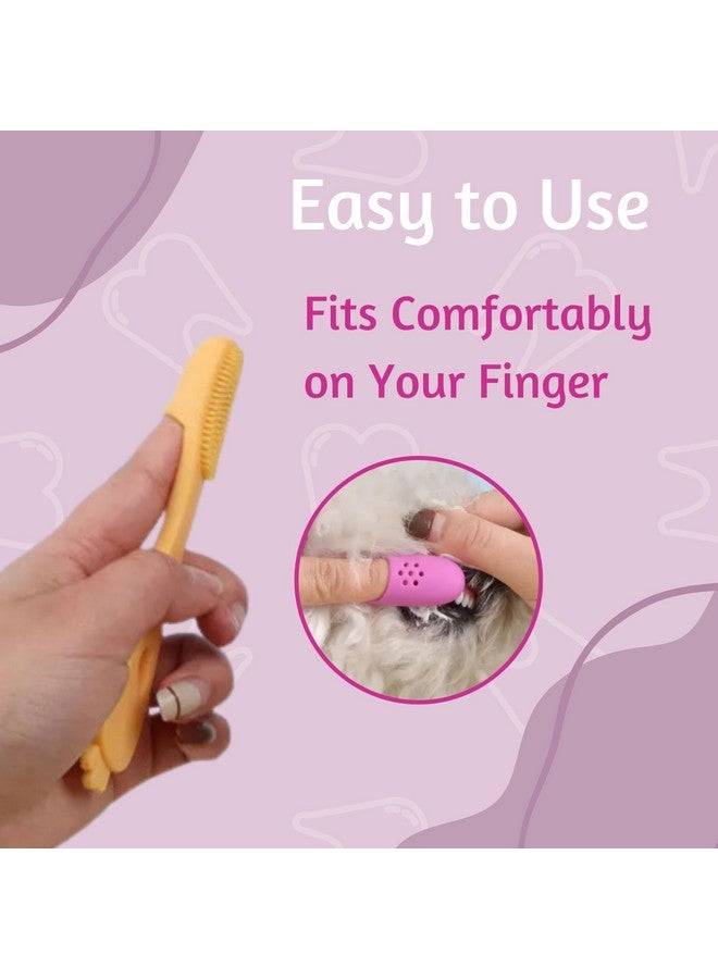 فرشاة أسنان للقطط والكلاب لتنظيف الأسنان - (فرشاة أسنان إندكس) شعيرات ناعمة للعناية بالأسنان بسهولة فرشاة أسنان مناسبة للكلاب والجراء والقطط والحيوانات الأليفة الصغيرة (عبوة من قطعة واحدة) - Image 4