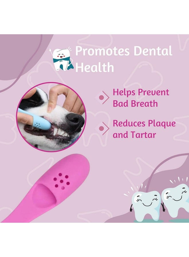 فرشاة أسنان للقطط والكلاب لتنظيف الأسنان - (فرشاة أسنان إندكس) شعيرات ناعمة للعناية بالأسنان بسهولة فرشاة أسنان مناسبة للكلاب والجراء والقطط والحيوانات الأليفة الصغيرة (عبوة من قطعة واحدة) - Image 3