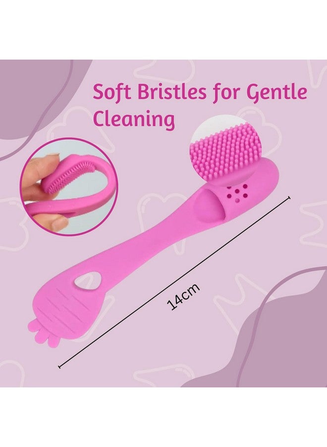 فرشاة أسنان للقطط والكلاب لتنظيف الأسنان - (فرشاة أسنان إندكس) شعيرات ناعمة للعناية بالأسنان بسهولة فرشاة أسنان مناسبة للكلاب والجراء والقطط والحيوانات الأليفة الصغيرة (عبوة من قطعة واحدة) - Image 2