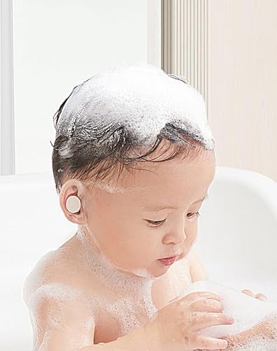 Slizy 60 Pieces of Children's Waterproof Ear Stickers,Disposable Baby Shower Ear Protection,Newborn earplugs,Silicone Gel Ear Muffs,Does not Leave Glue,not Easy to Allergies,for Swimming,Bathing - Image 3