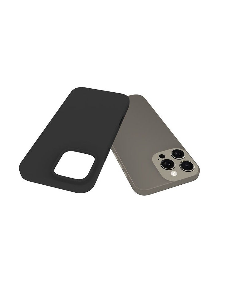 URBBKING Case Cover With Soft Liquid Silicone Protection Anti-Scratch For iPhone 16 Pro Max Black  - Image 3