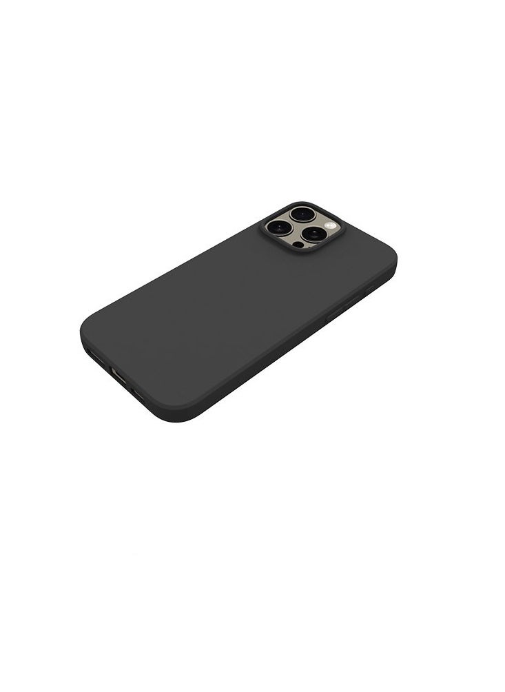 URBBKING Case Cover With Soft Liquid Silicone Protection Anti-Scratch For iPhone 16 Pro Max Black  - Image 4
