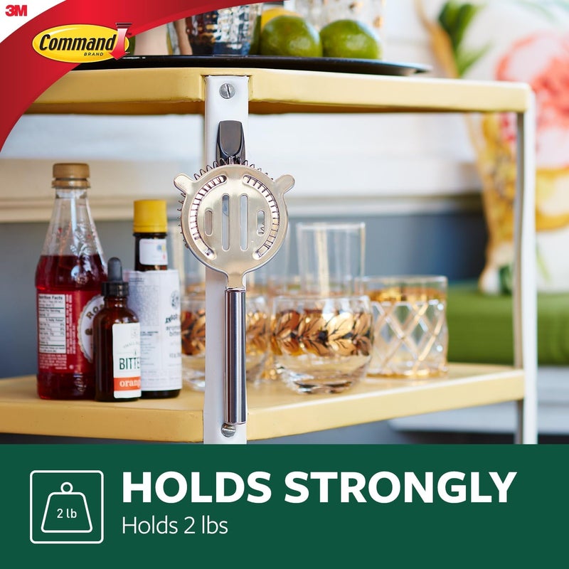 Command Outdoor Medium Black Wire Toggle Hooks, 2 Hooks and 3 Strips, Damage-Free Hanging Wall Hook for Hanging Outdoor Wall Decor with Weather Resistant Strips, Holds up to 2 lb - Image 3