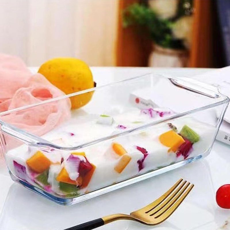 Multipurpose Glass Baking Perfect for Making Light Cheesecakes and Toasts Bread with Excellent Visibilities Cake Pan - Image 2