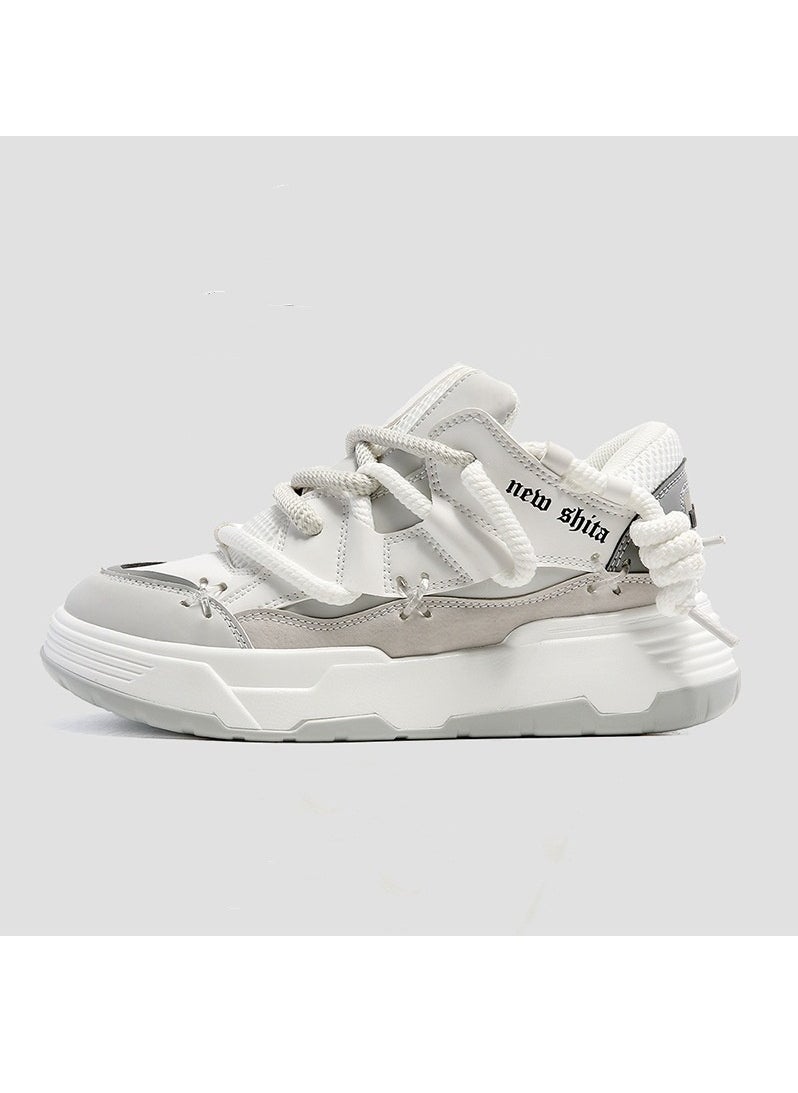 KUYING - New Thick Sole Elevated Board Shoes - Image 1