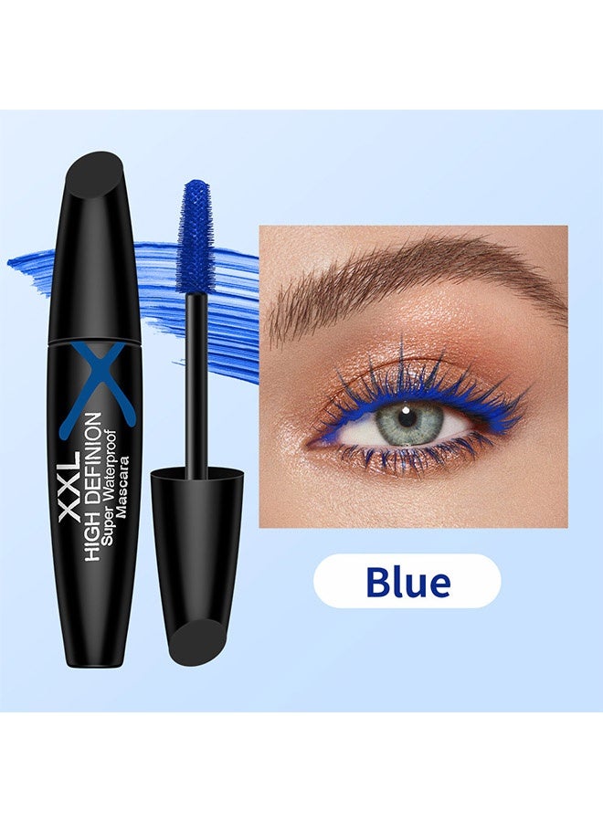 SHEDOES High Definion Super Waterproof Mascara，Colored Mascara Volume and Length,Waterproof Smudge-proof Mascara -# Blue - Image 2