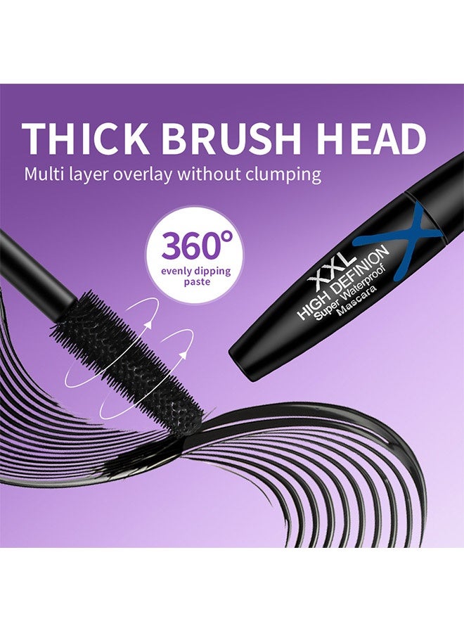 SHEDOES High Definion Super Waterproof Mascara，Colored Mascara Volume and Length,Waterproof Smudge-proof Mascara -# Blue - Image 4