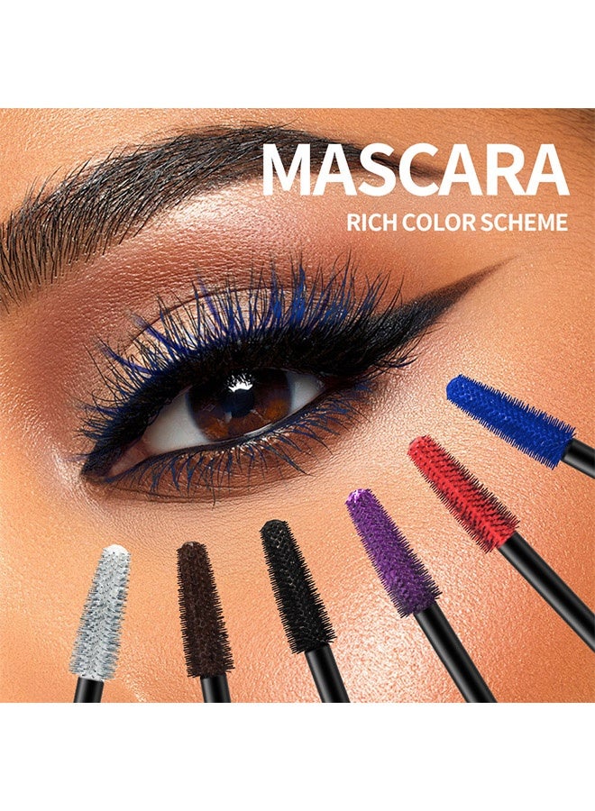 SHEDOES High Definion Super Waterproof Mascara，Colored Mascara Volume and Length,Waterproof Smudge-proof Mascara -# Blue - Image 3