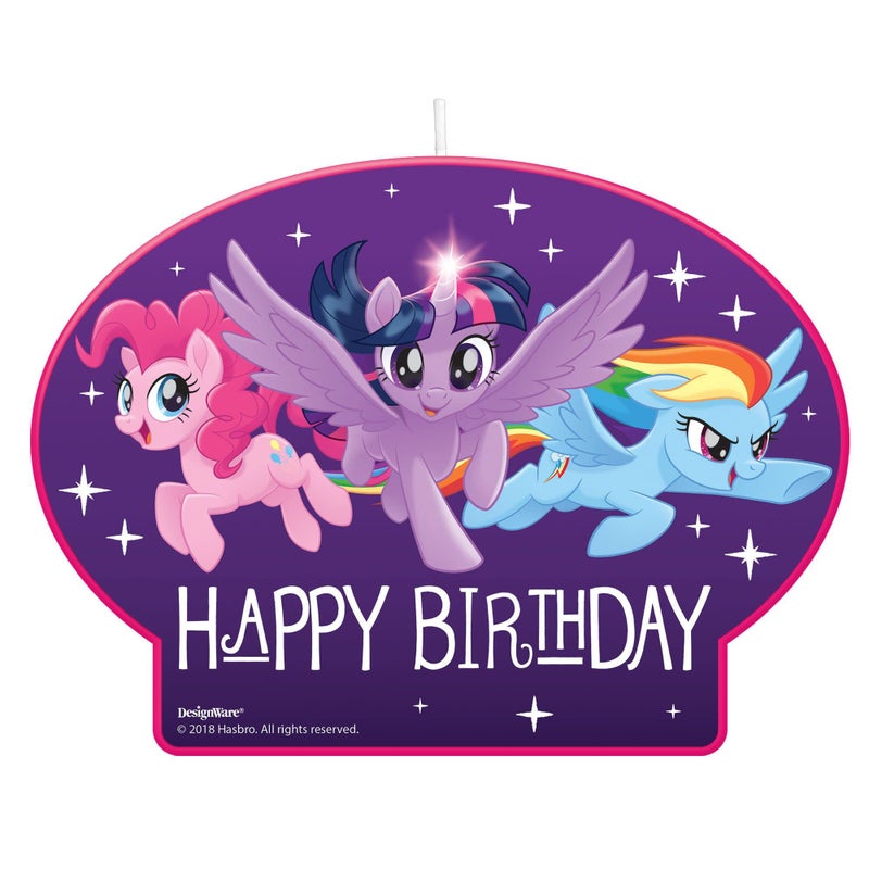 Amscan My Little Pony Birthday Candle 3 14 x 4 12 multi color