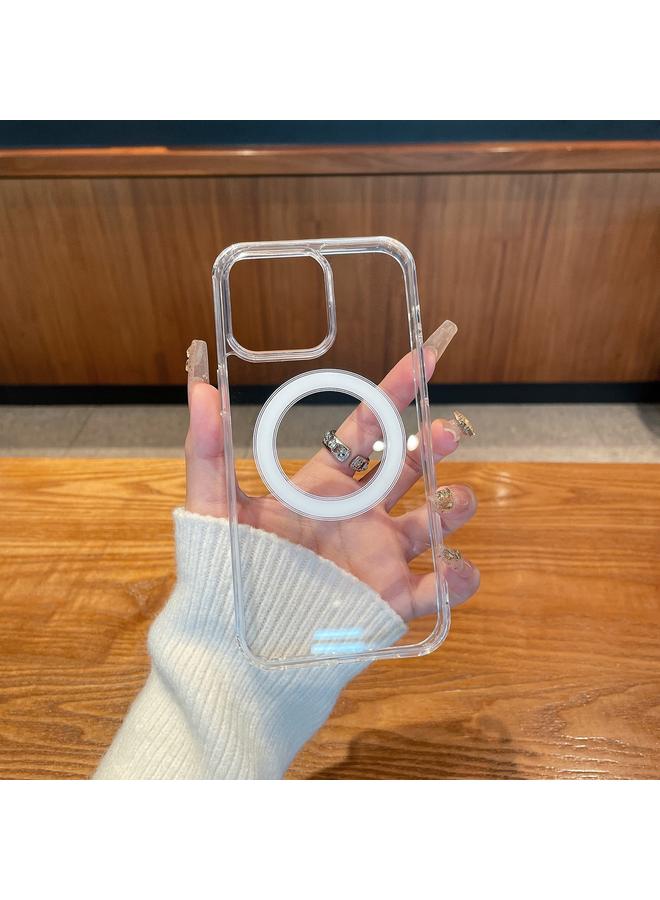 S-TOP Case For iPhone 13 Clear Acrylic TPU MagSafe Phone Case - Image 2