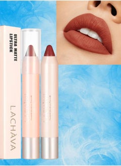 LACHAVA Ultra Matte Lipstick Lip Makeup Matte Finish Hydrating Lipstick Matte Nude Lipstick Lipliner Lip Crayons Moisture Smooth Matte Lipstick Pencils Waterproof and Long Lasting Lip Liner # 06  - Image 1
